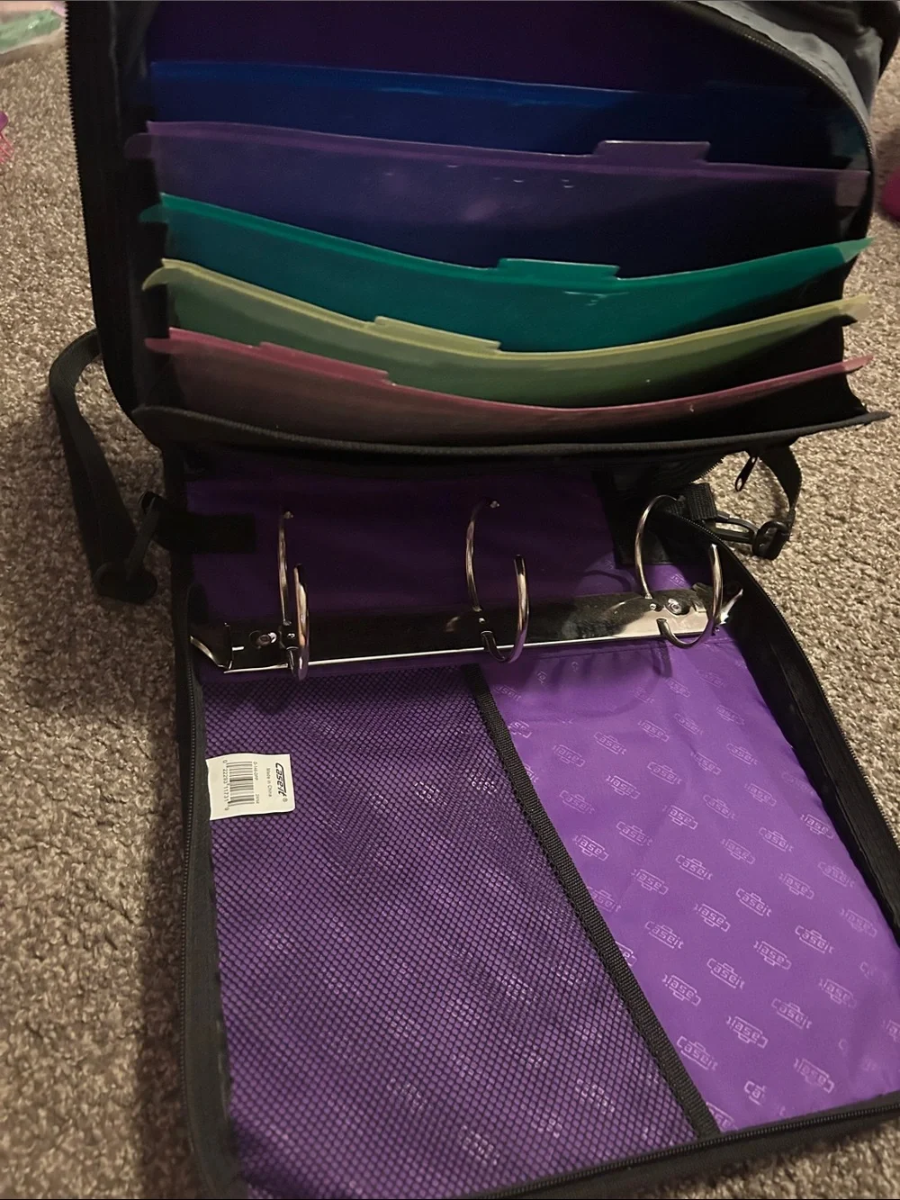 Purple and Gray Trapper Keeper by
